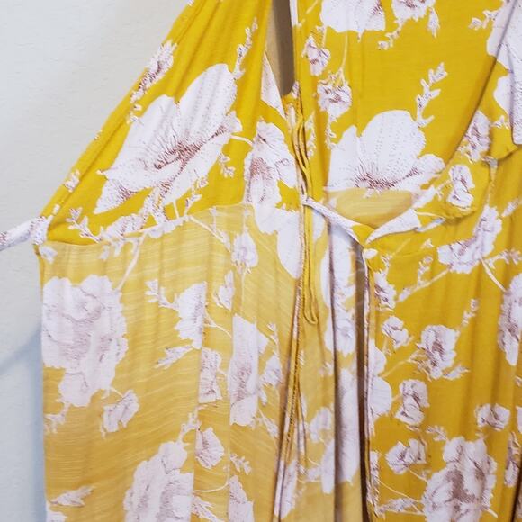 Free People Yellow Floral Mini Dress - Picture 8 of 10